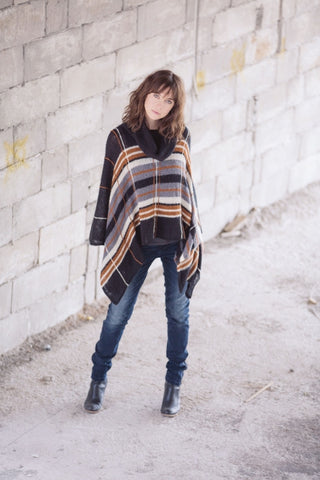 Hyland Plaid Poncho