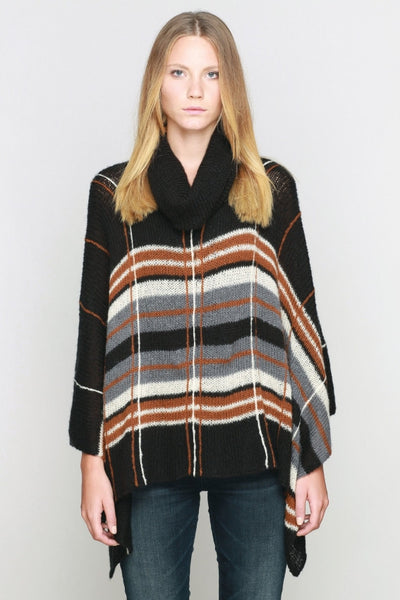 Hyland Plaid Poncho