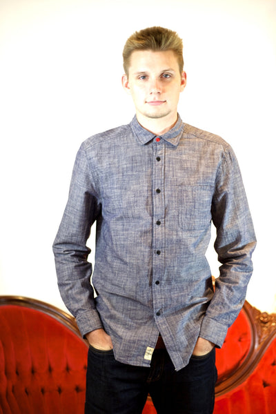 Round Pocket Chambray