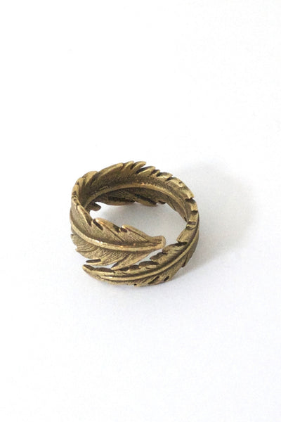 Feather Ring Bronze