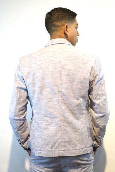 Light Chambray 2 Button Blazer Miami