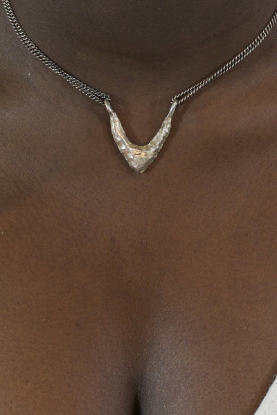 One Peak Necklace Sterling Silver