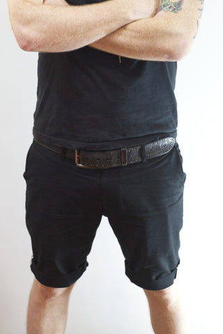 EC1 Slim Stretch Chino Short - Black