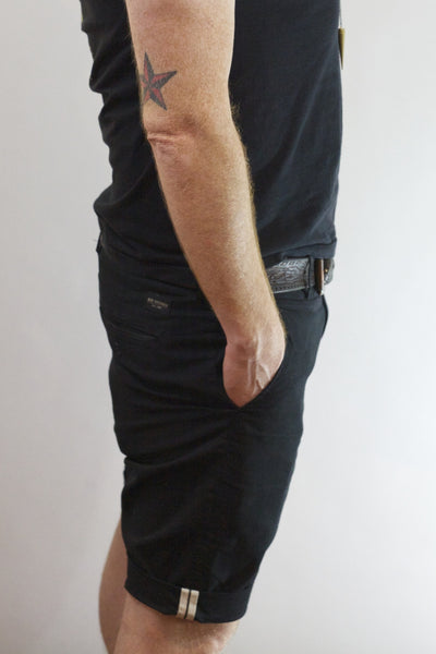 EC1 Slim Stretch Chino Short - Black