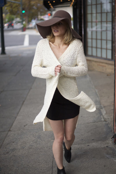 Ivory Open Cardigan