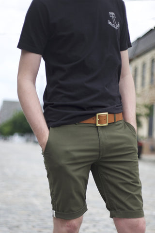 EC1 Slim Stretch Chino Short - Military Green