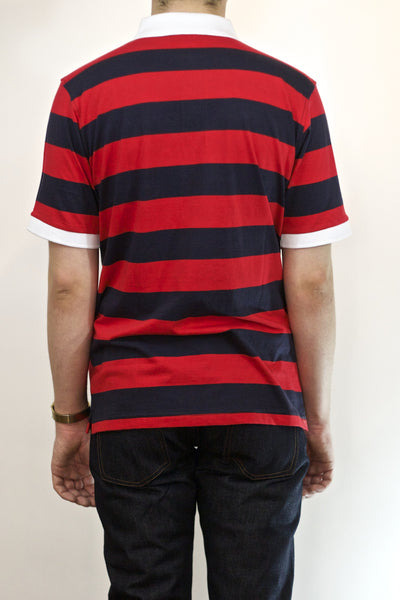 Wide Stripe Jersey Polo