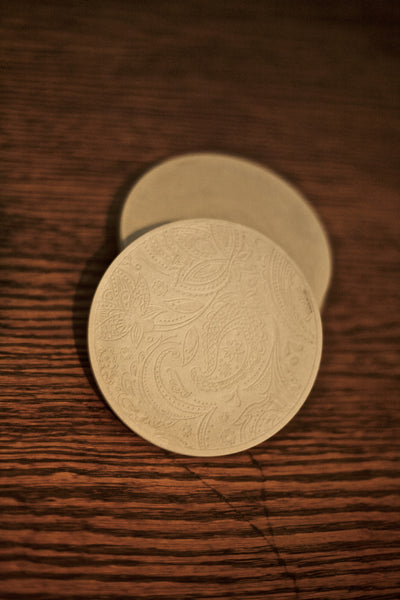 Concrete Paisley Coaster